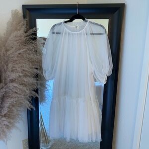 White Tulle Dress